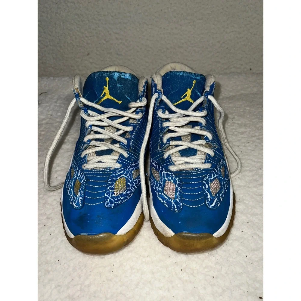Jordan 11 Retro Low IE Argon‎ Blue White Zest 306008-471 Mens 8.5 2007 Vintage